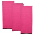 Dunroven House Dunroven House ORK330-PINK Solid Waffle Weave Tea Towel; Pink ORK330-PINK